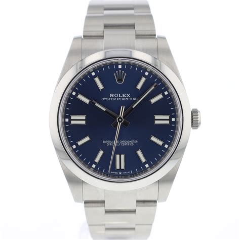 rolex esfera azul|Reloj Rolex Oyster Perpetual 41: acero Oystersteel .